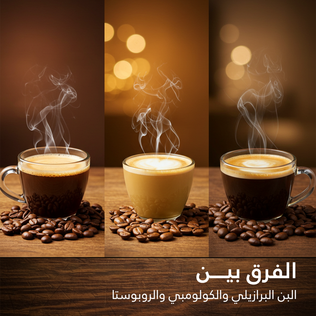 الفرق بين البن البرازيلي، الكولومبي، والروبوستا